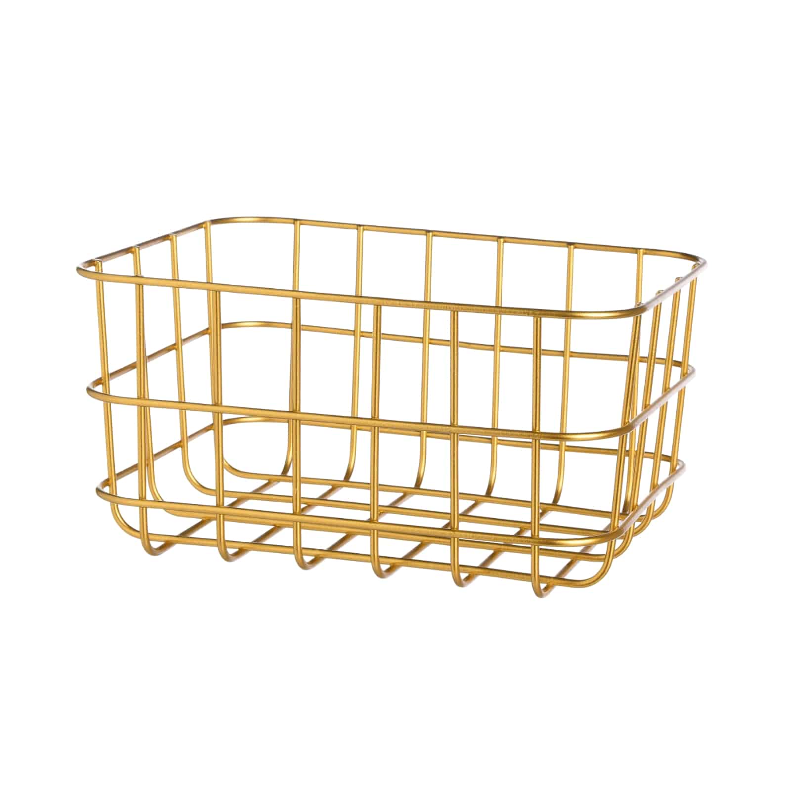 Aufbewahrungskorb Gold,B 200 x H 150 x T 100 mm