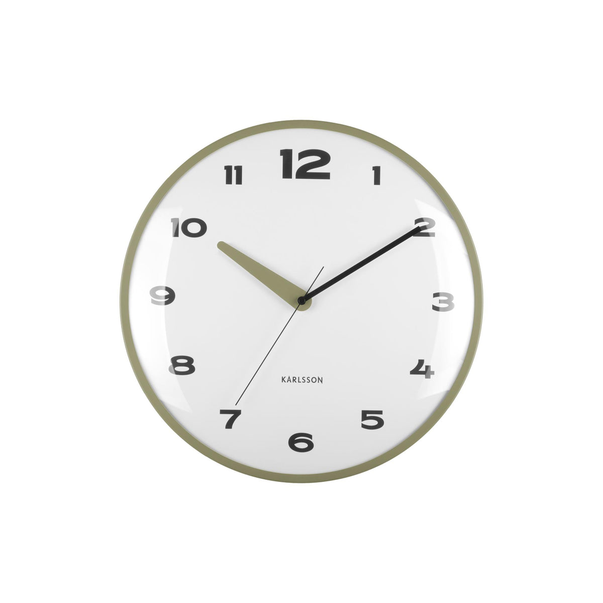 Karlsson wandklok Brisk Dome - groen - Ø40cm
