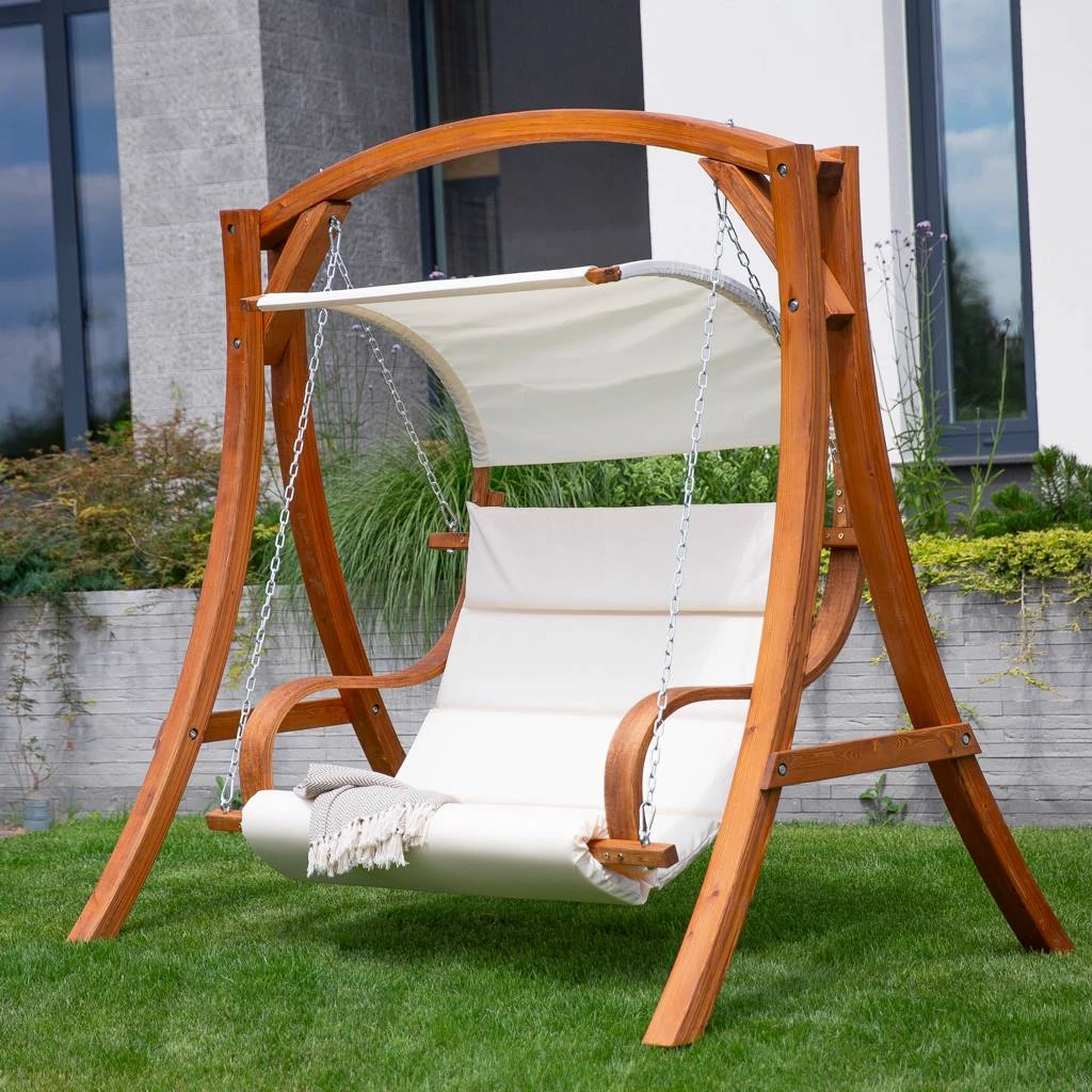 Wooden garden swing Larice