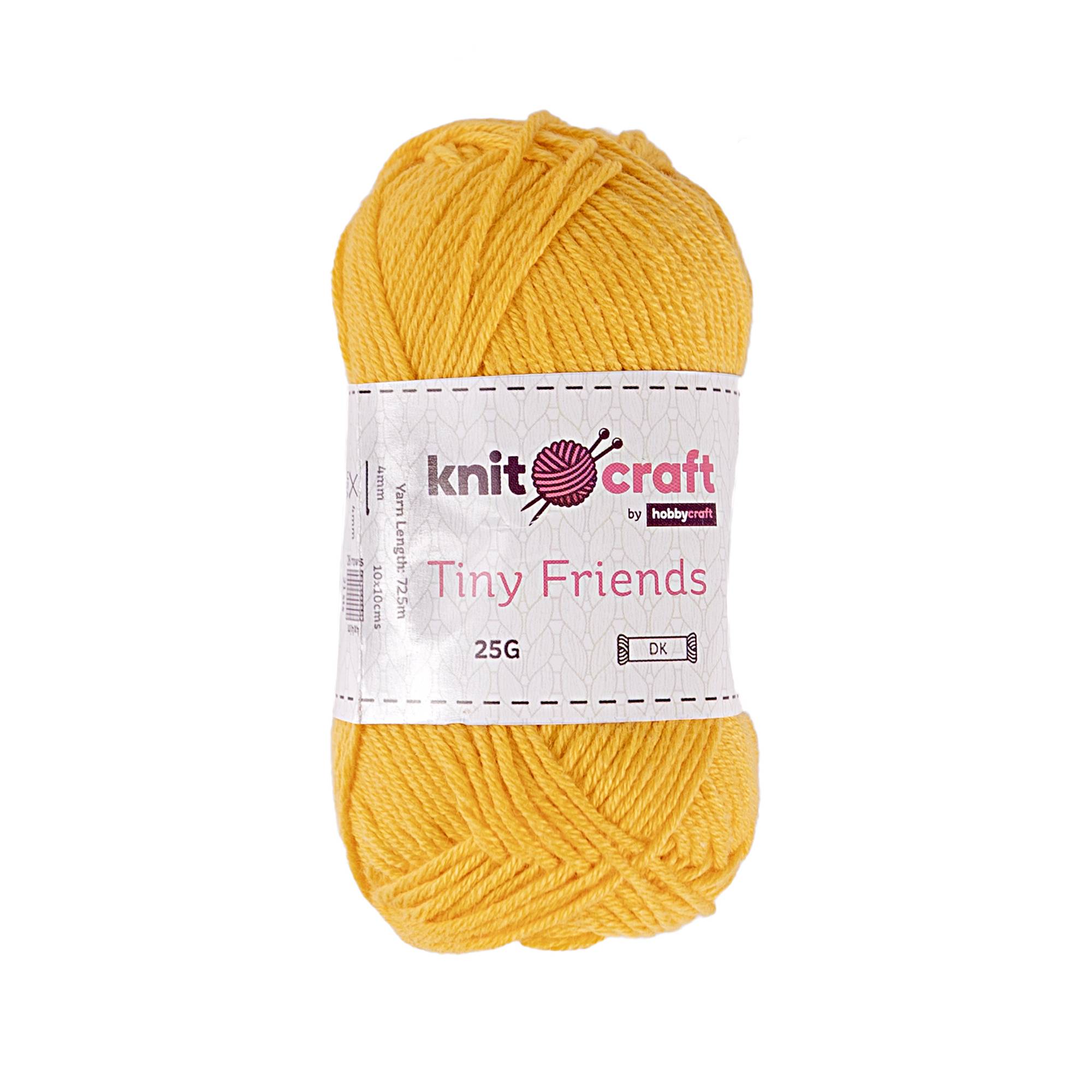 Knitcraft Yellow Tiny Friends Yarn 25g