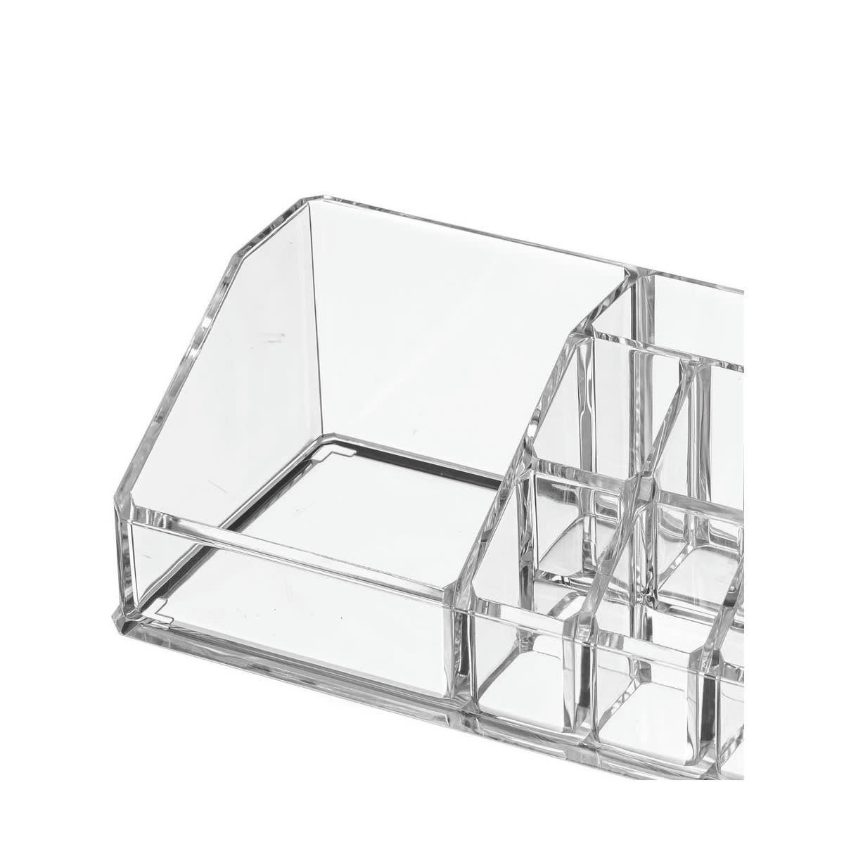 - Rangement maquillage transparent - 17x9.5x6.5cm