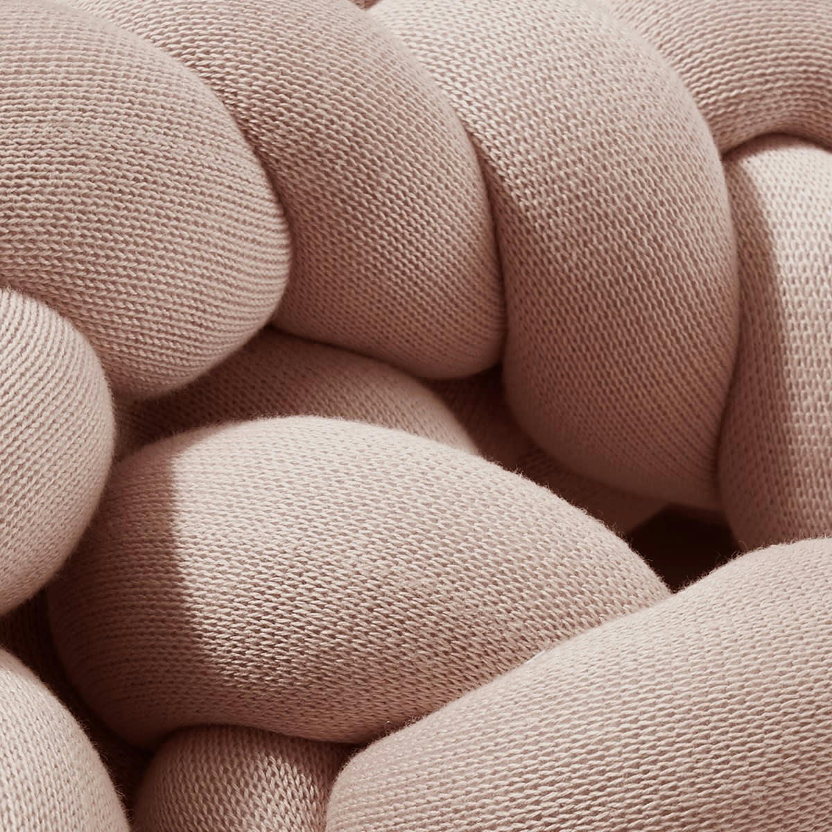 - Tresse de lit coton tricotée rose 200 cm