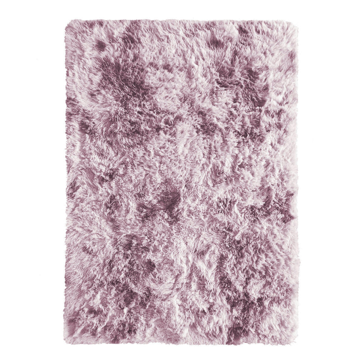 YOGI - Tapis shaggy effet tie and dye rose 120x170