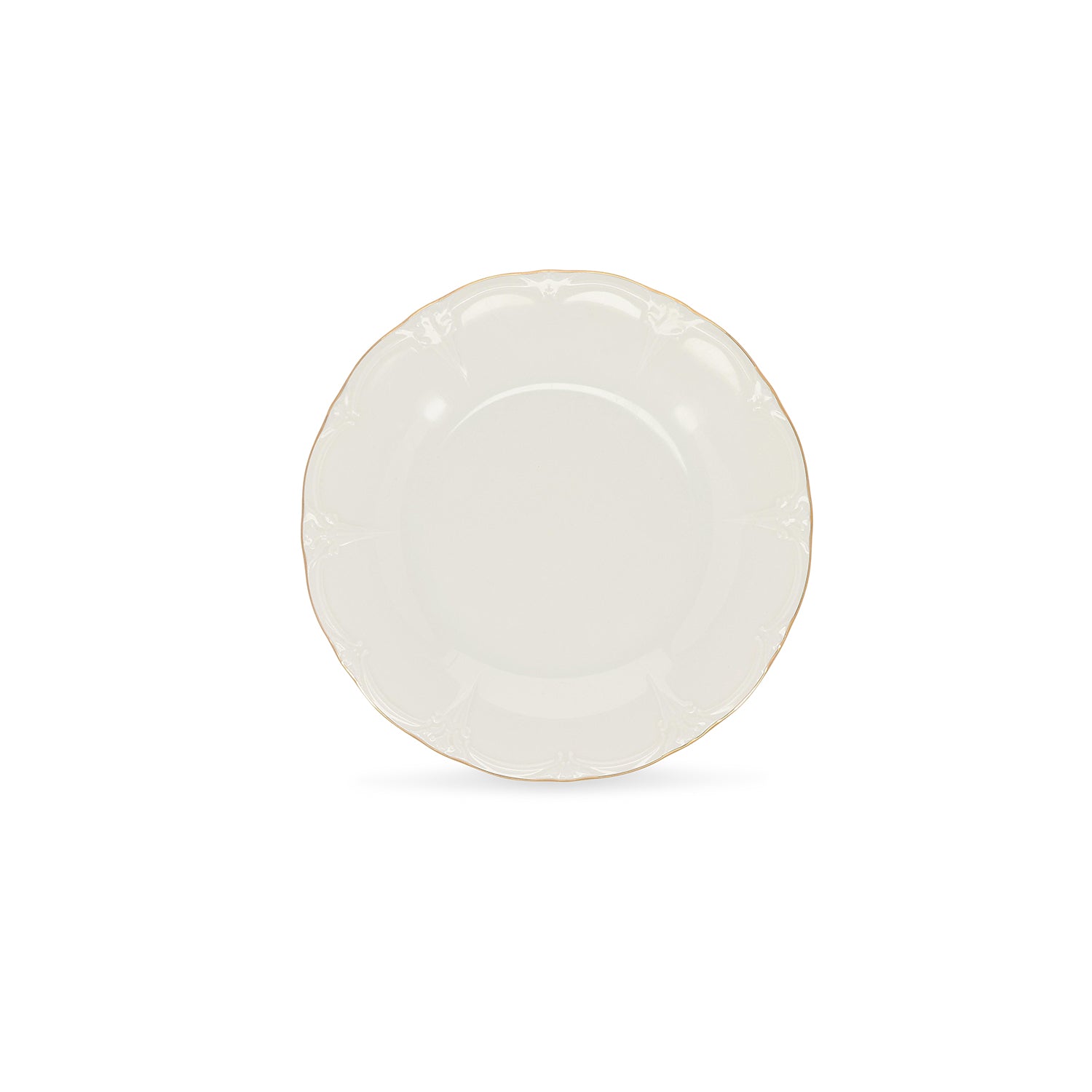 Bonbistro - Plat bord 21cm met gouden rand Retro - Set van 6