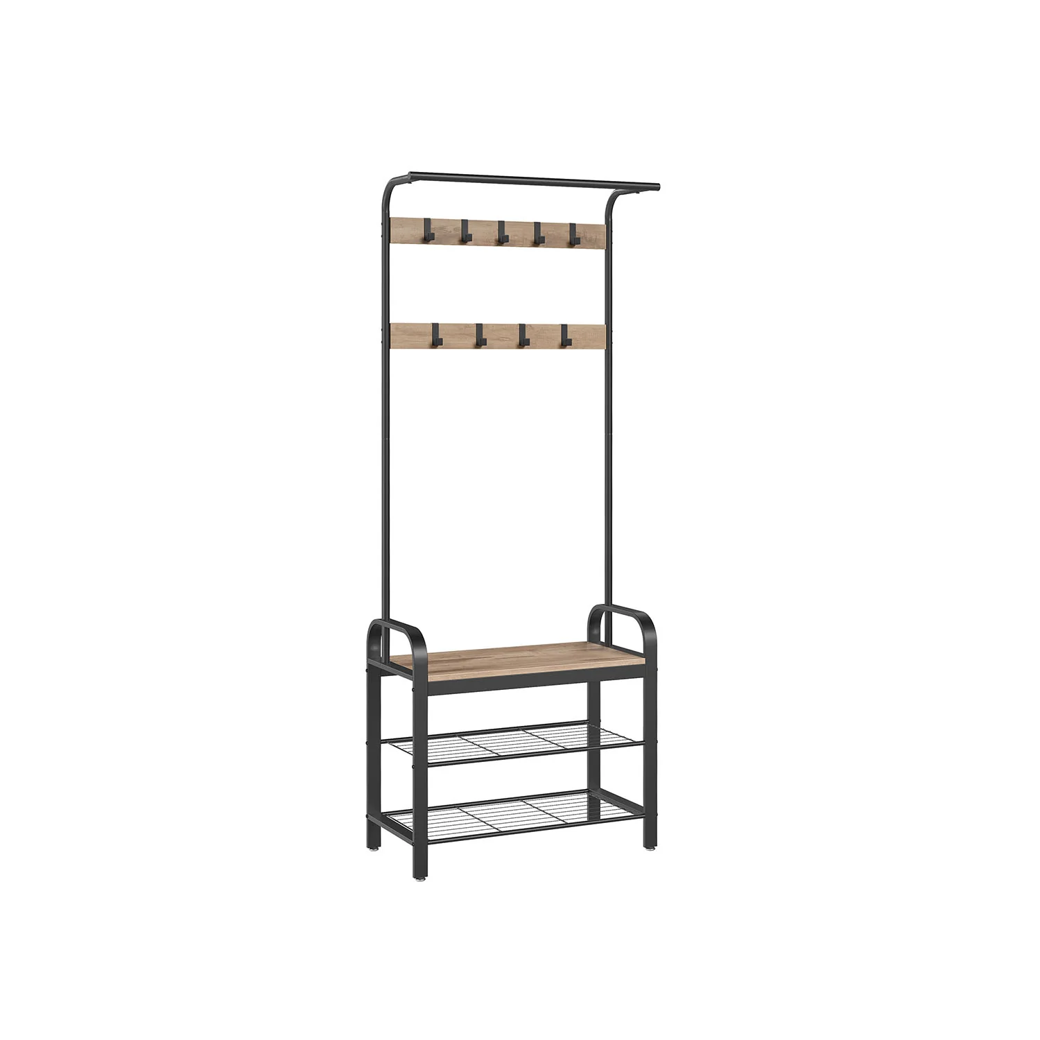 Meuble d'entrée avec banc et étagère