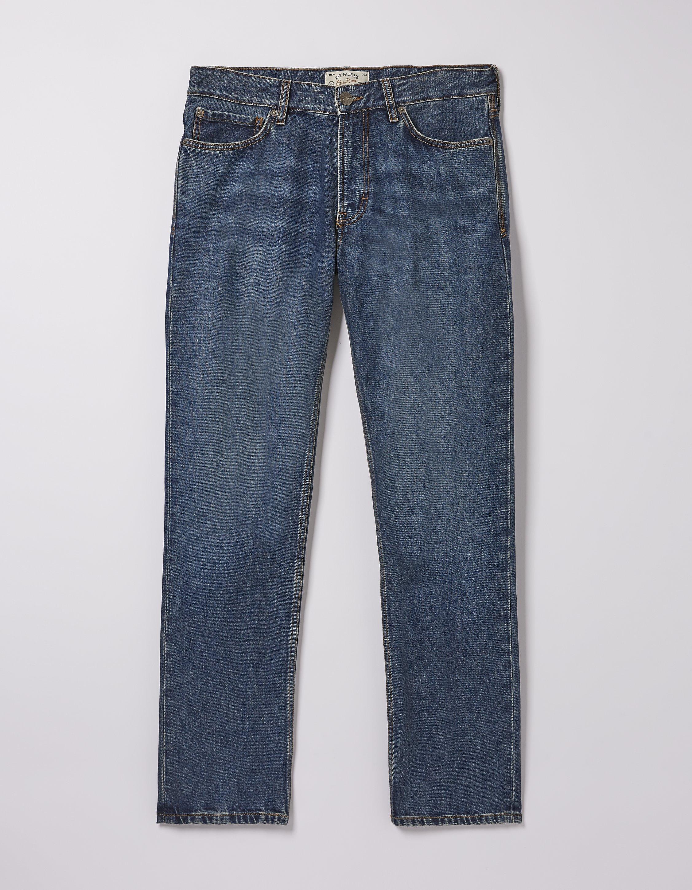 Straight Mid Wash Jeans