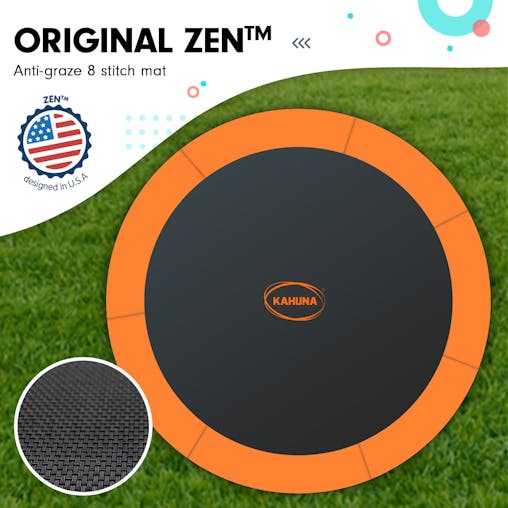 NNEDPE Kahuna Trampoline 8 ft withRoof - Orange