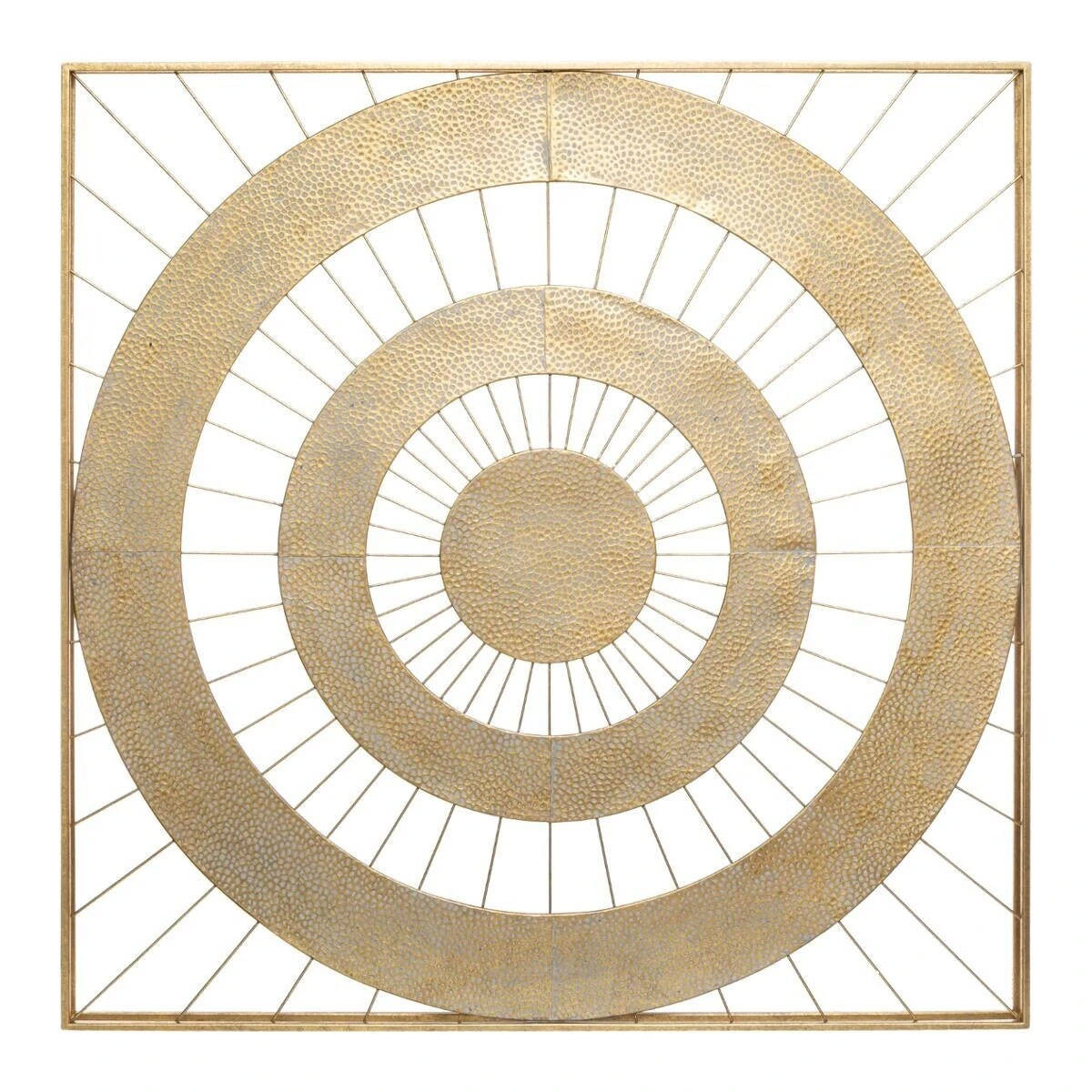 Dekoracja ścienna z metalu LOUISE, 90 x 90 cm