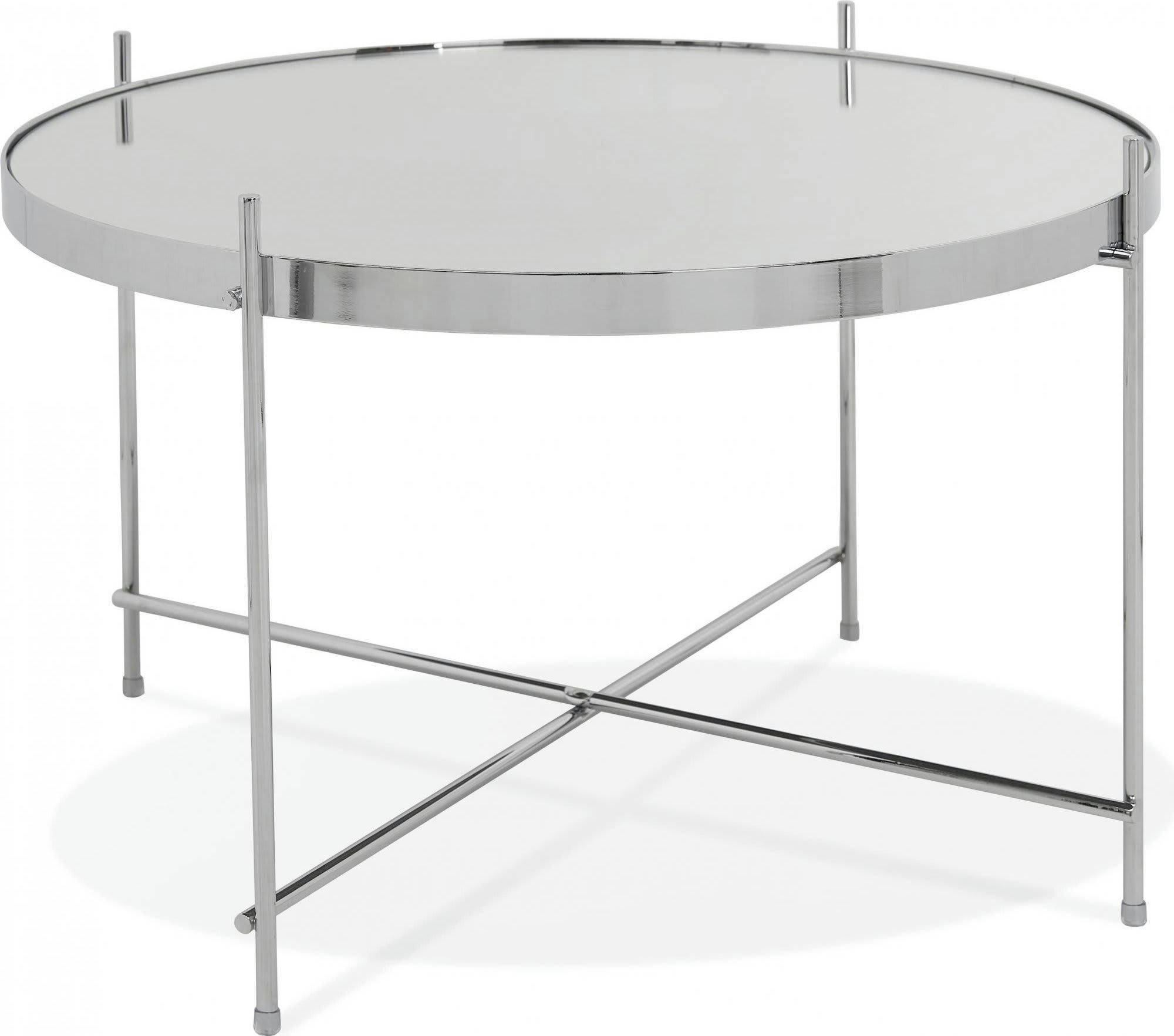 ESPEJO - Table basse Verre Argent