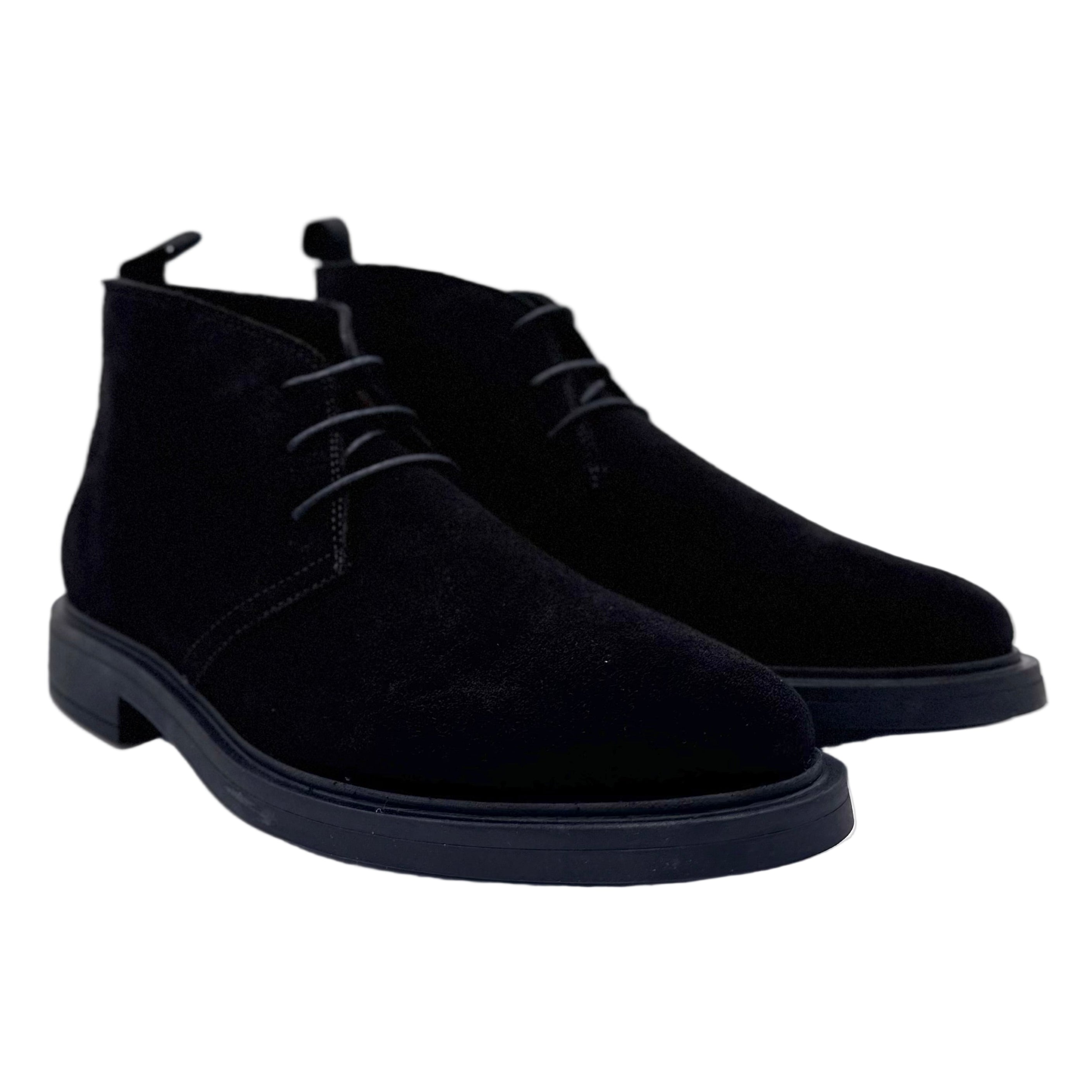 STIEFELETTE MIT SCHNÜRUNG SCHWARZ