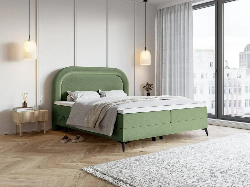 Boxspring Lorena velvet inclusief topper 160 x 200 cm