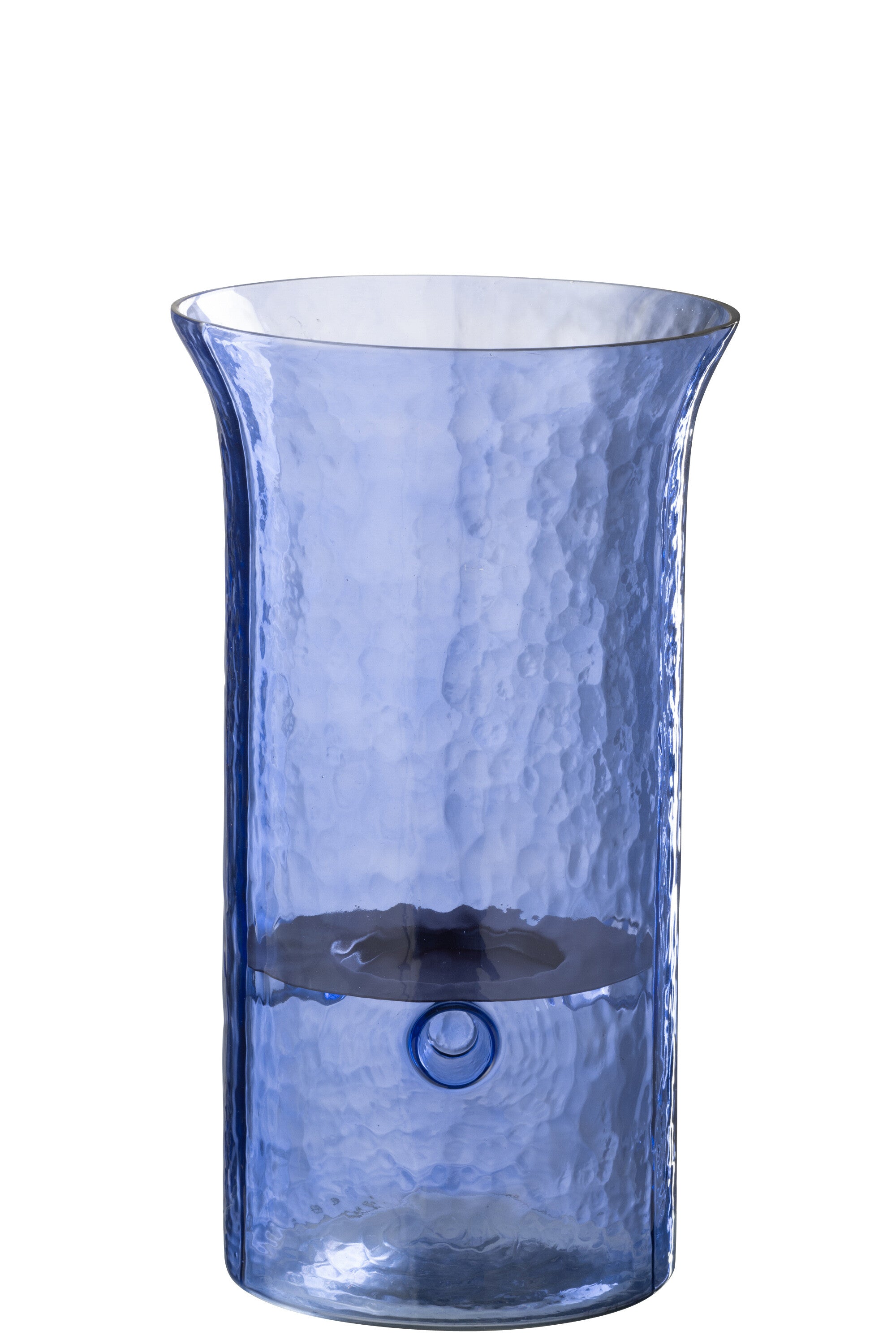 J-Line windlicht Tarifa Smal - glas - blauw - large