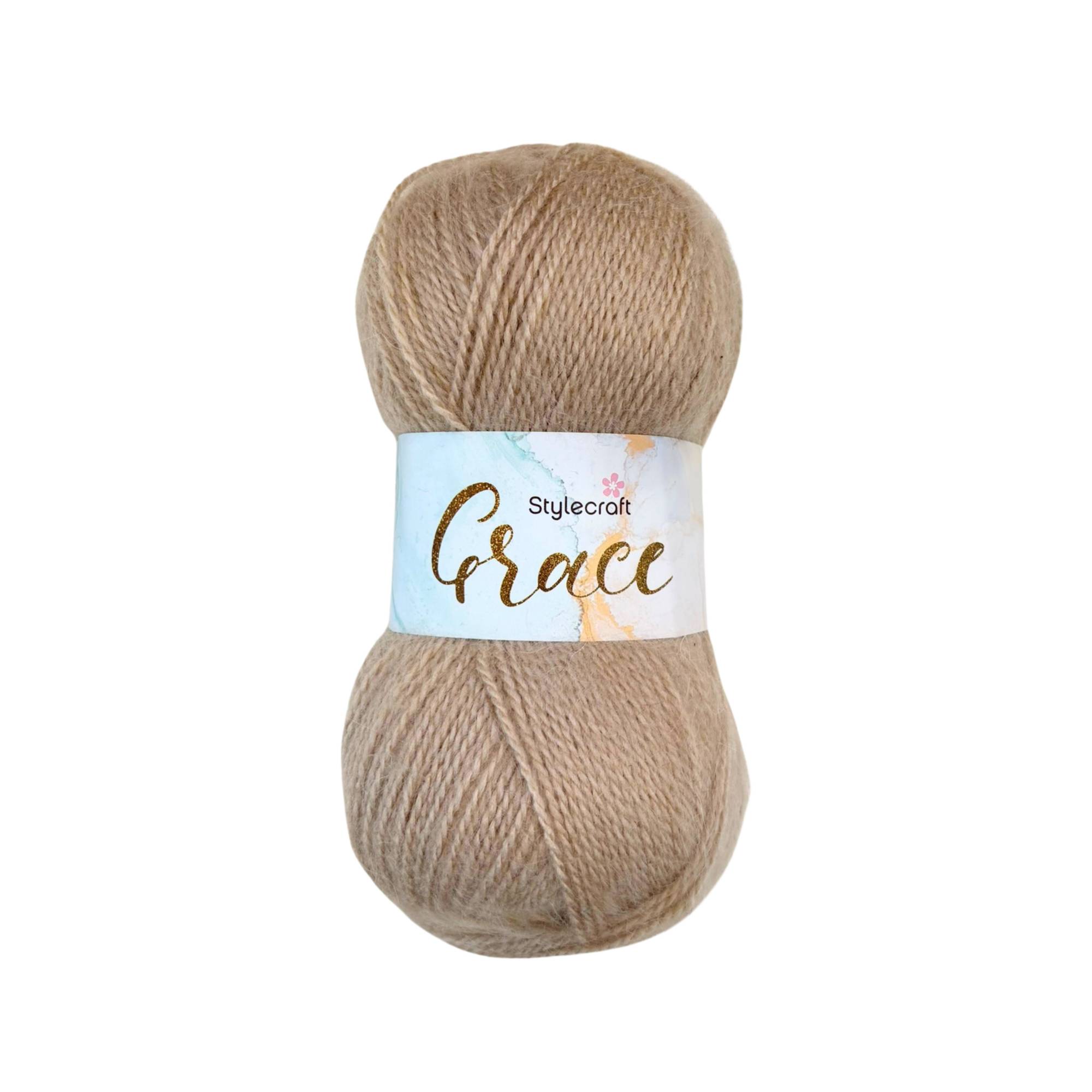 Stylecraft Almond Grace Aran 100g