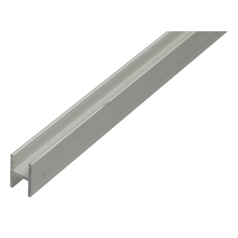 Profilé H en aluminium anodisé 13,5 x 22 x 1,5 x 10 mm 1 m ALBERTS
