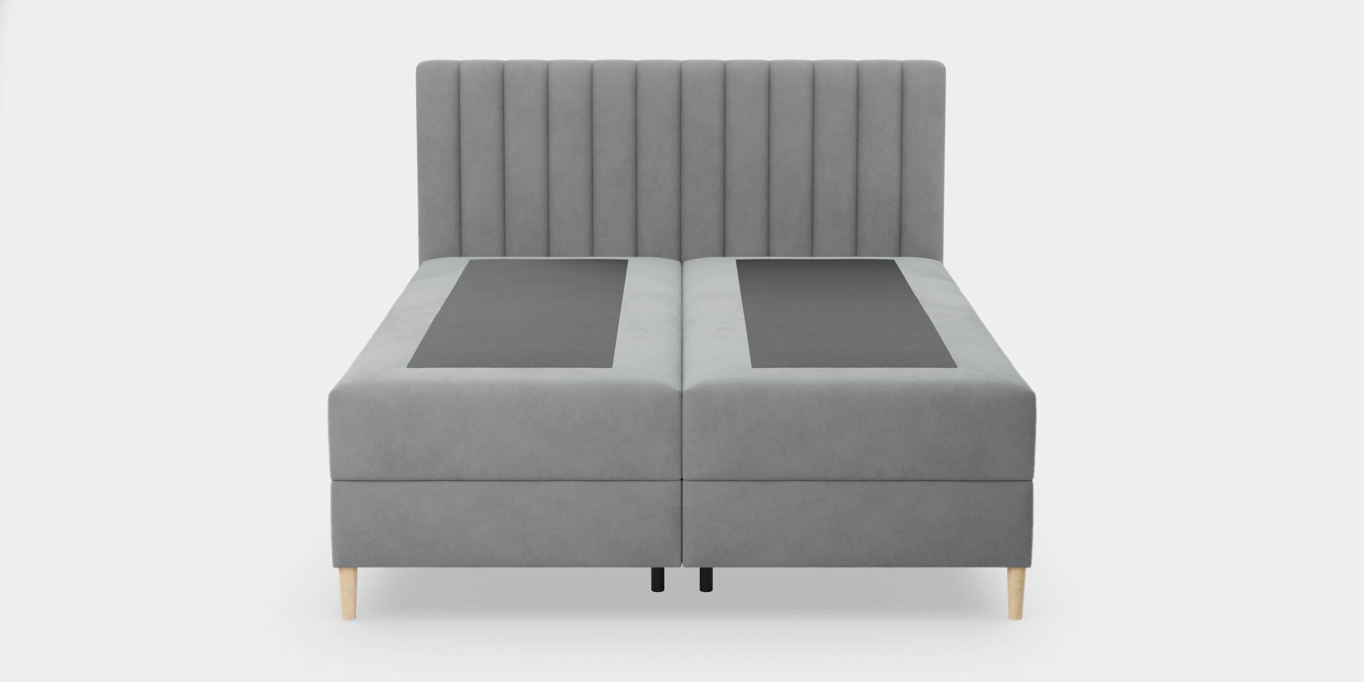 by fonQ Pazara Boxspring met Opbergruimte 160 x 200 cm - Grijs / Natur