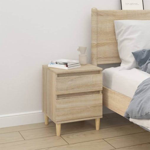NNEVL Bedside Cabinet Sonoma Oak 40x35x50 cm