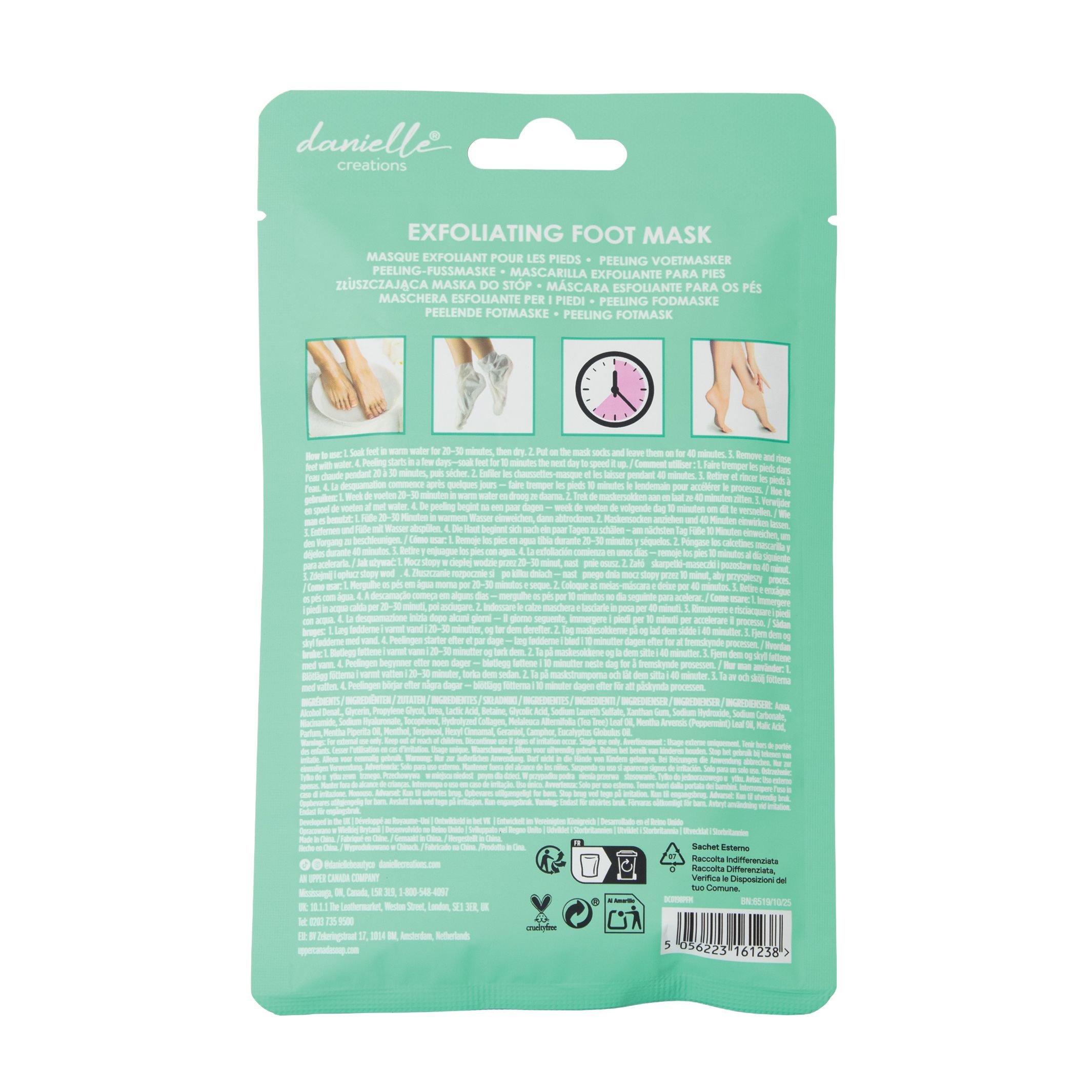 Danielle Creations Exfoliate & Peel Foot Masks