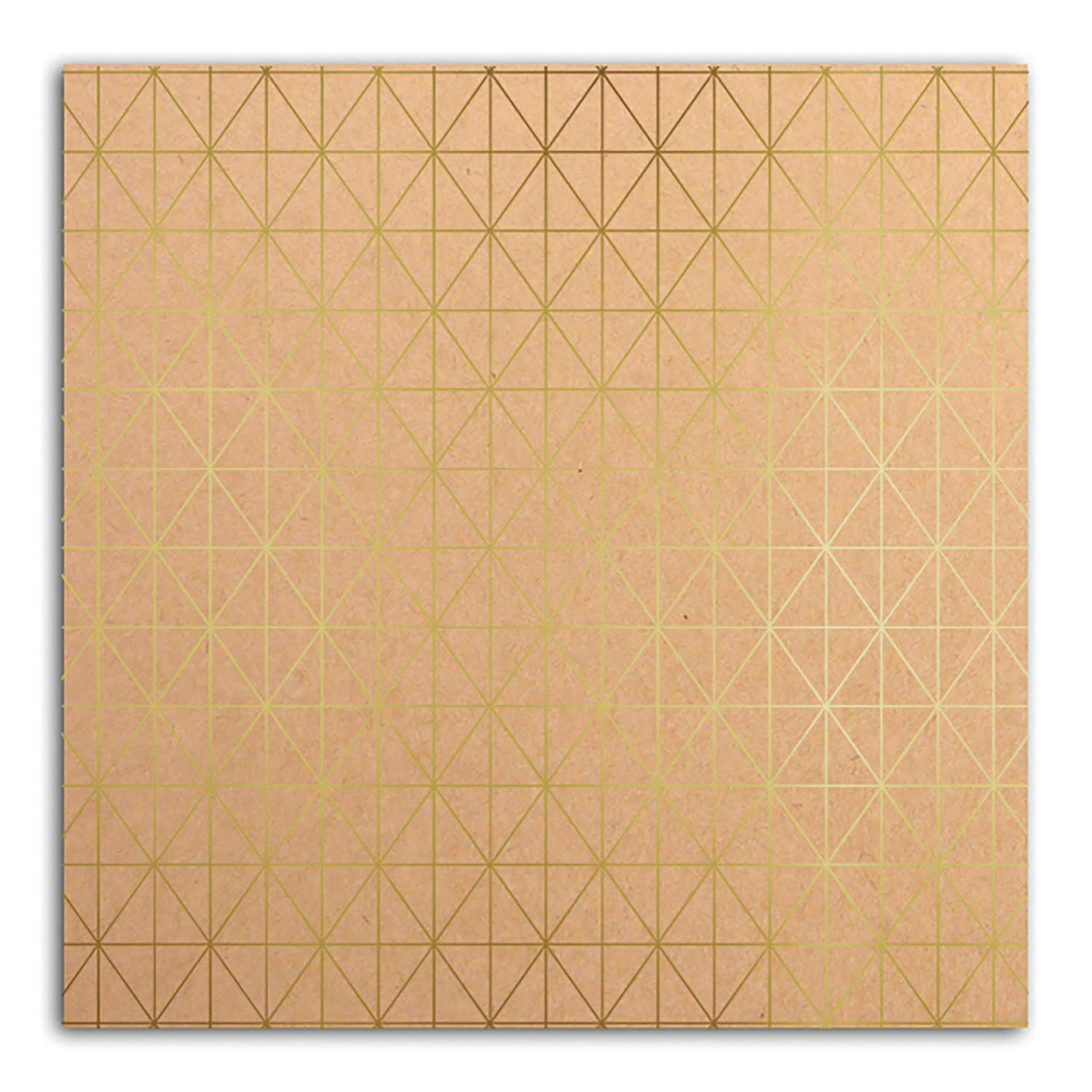 - Papier scrapbooking Mahé Kraft Or 30,5x30,5 cm