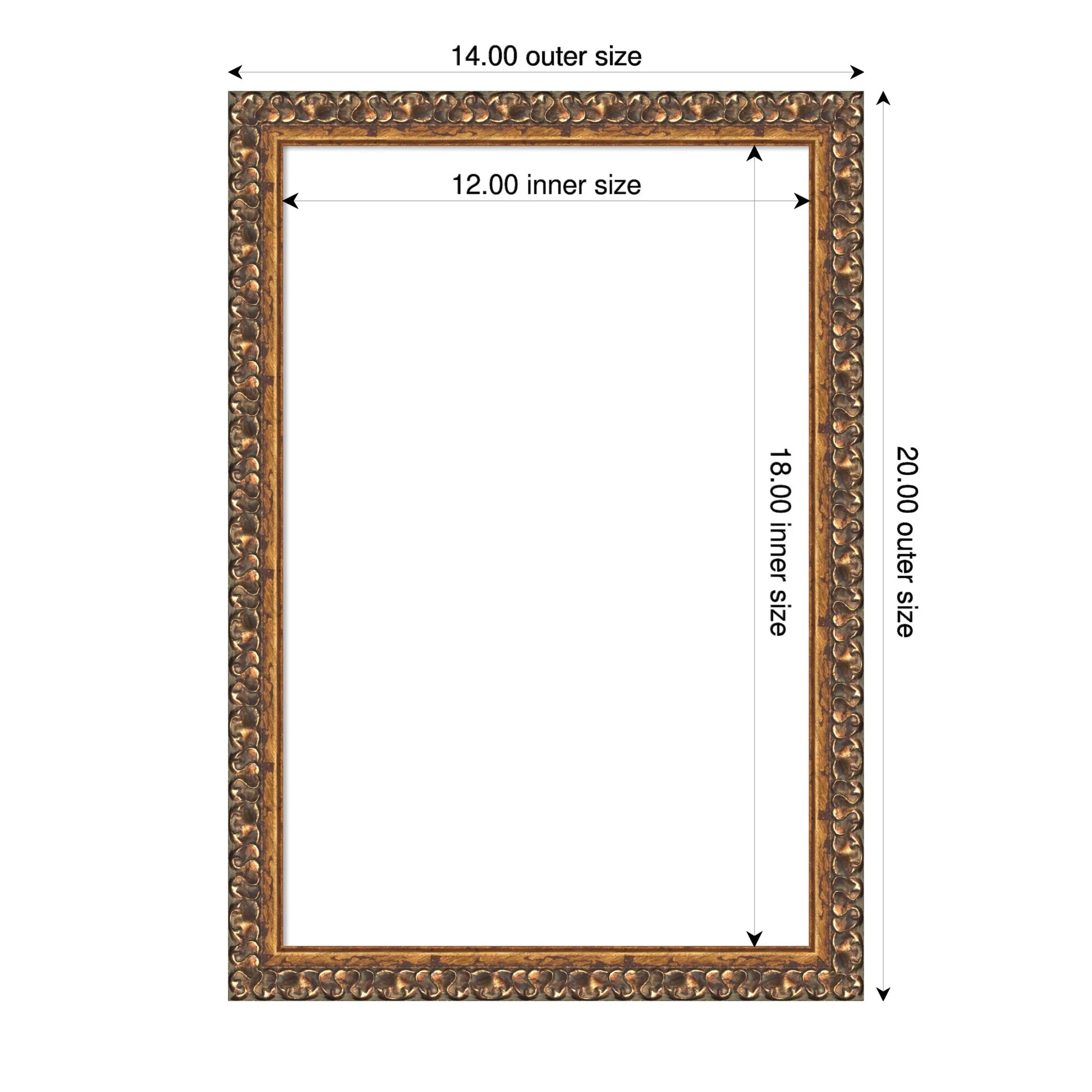 Amanti Art Antique Bronze Framed Dry Erase Magnetic Board