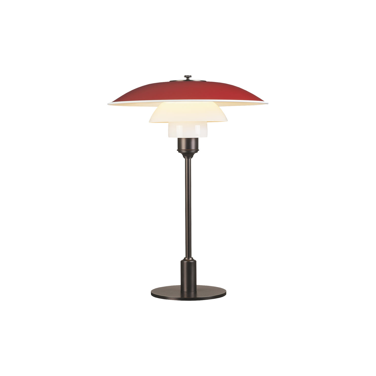 PH 3&frac12;-2&frac12; bordlampe, rød
