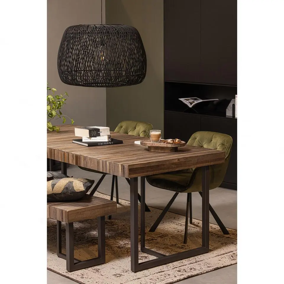 WOOOD Finca Opbergkast - Zwart - 210x110x40