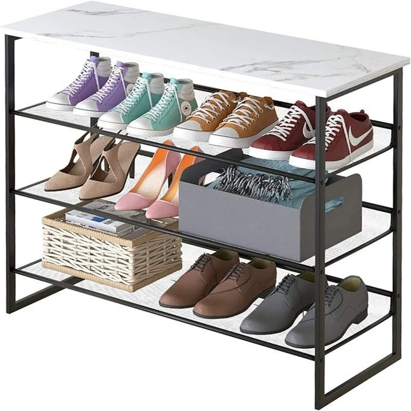 4 Tiers Shoe Rack - 25.2D x 11.81W x 28.43H