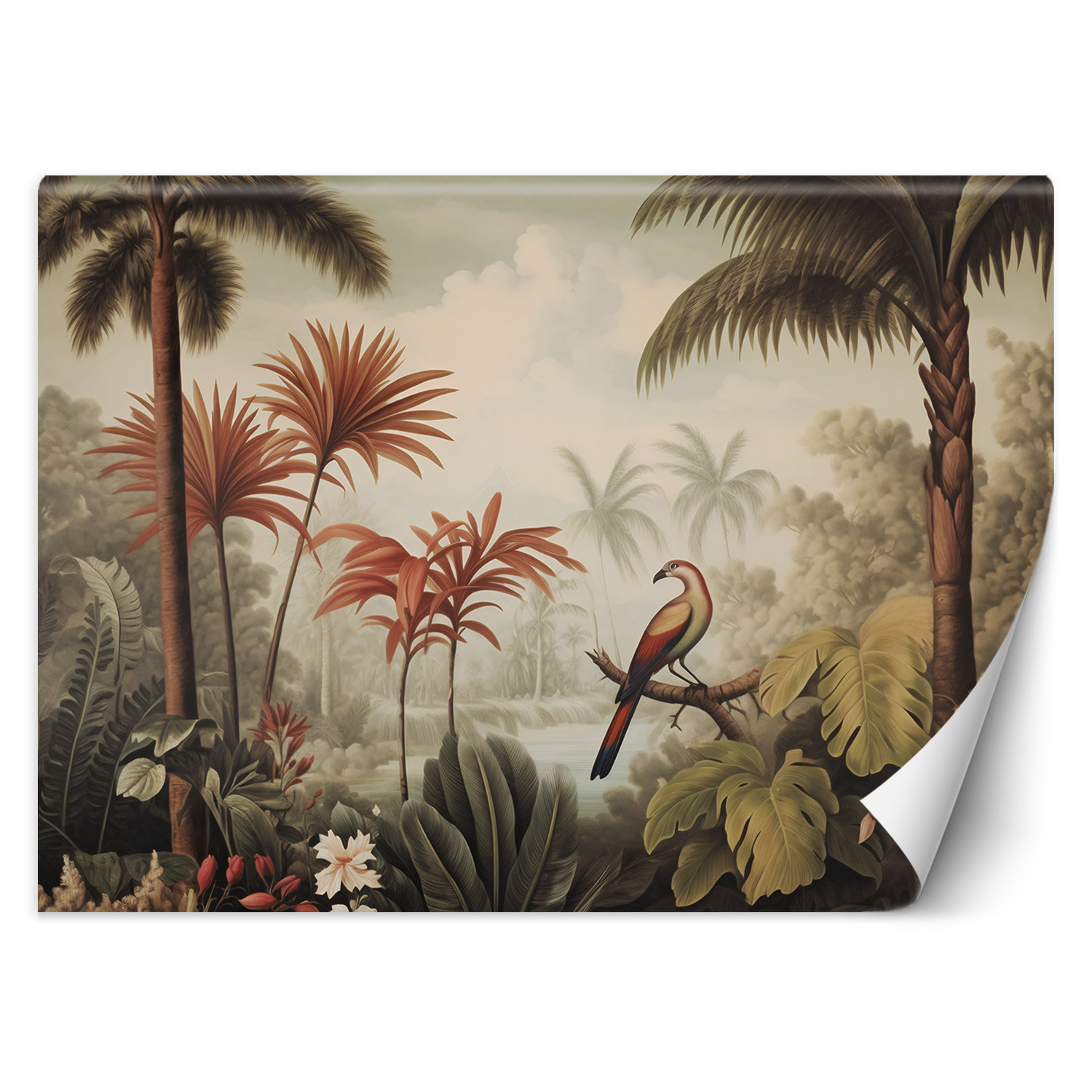 Feeby Fototapeta, Tropikalny ptak w dżungli 150x105