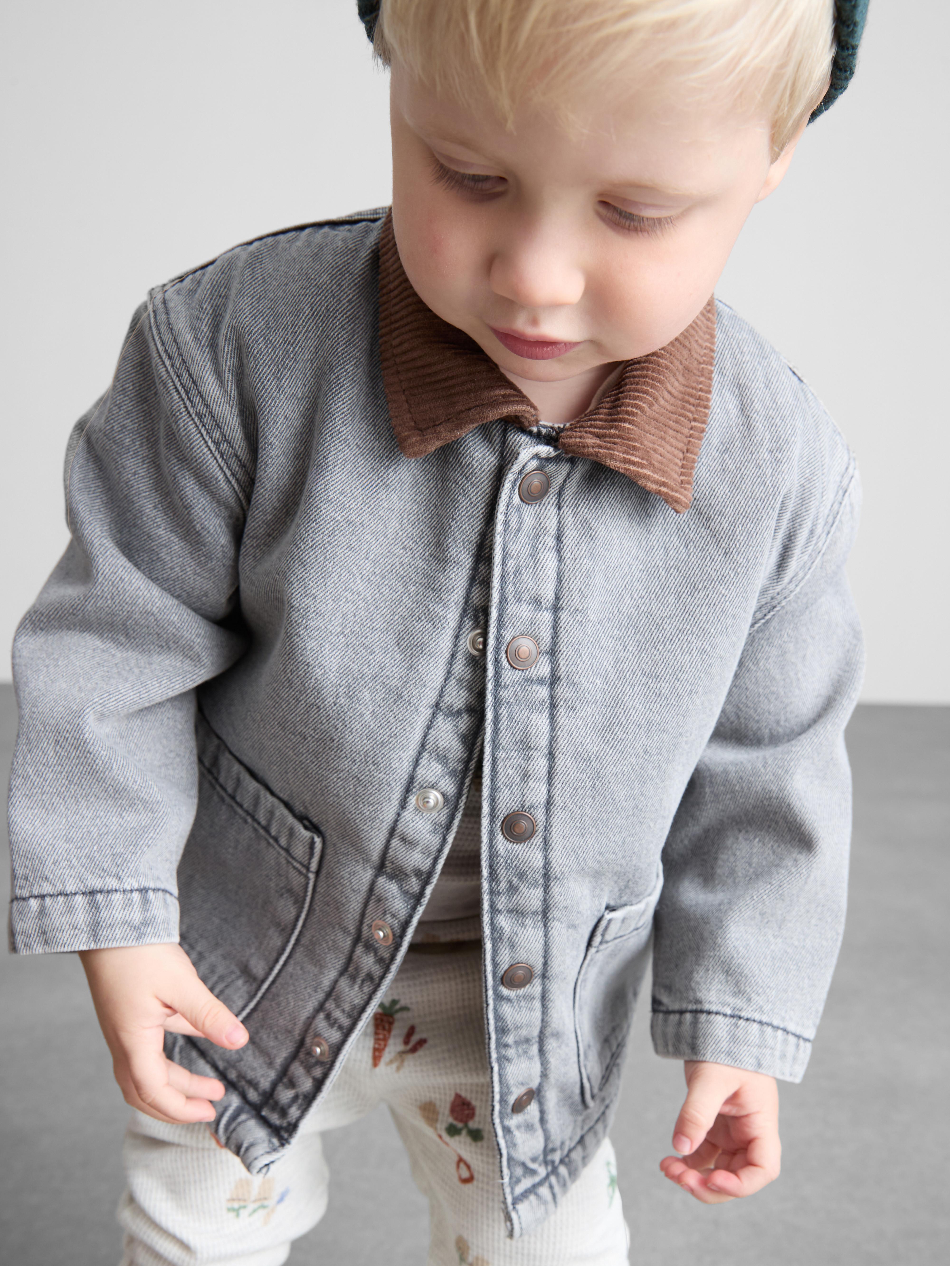 0-36mths | Corduroy Collar Denim Jacket