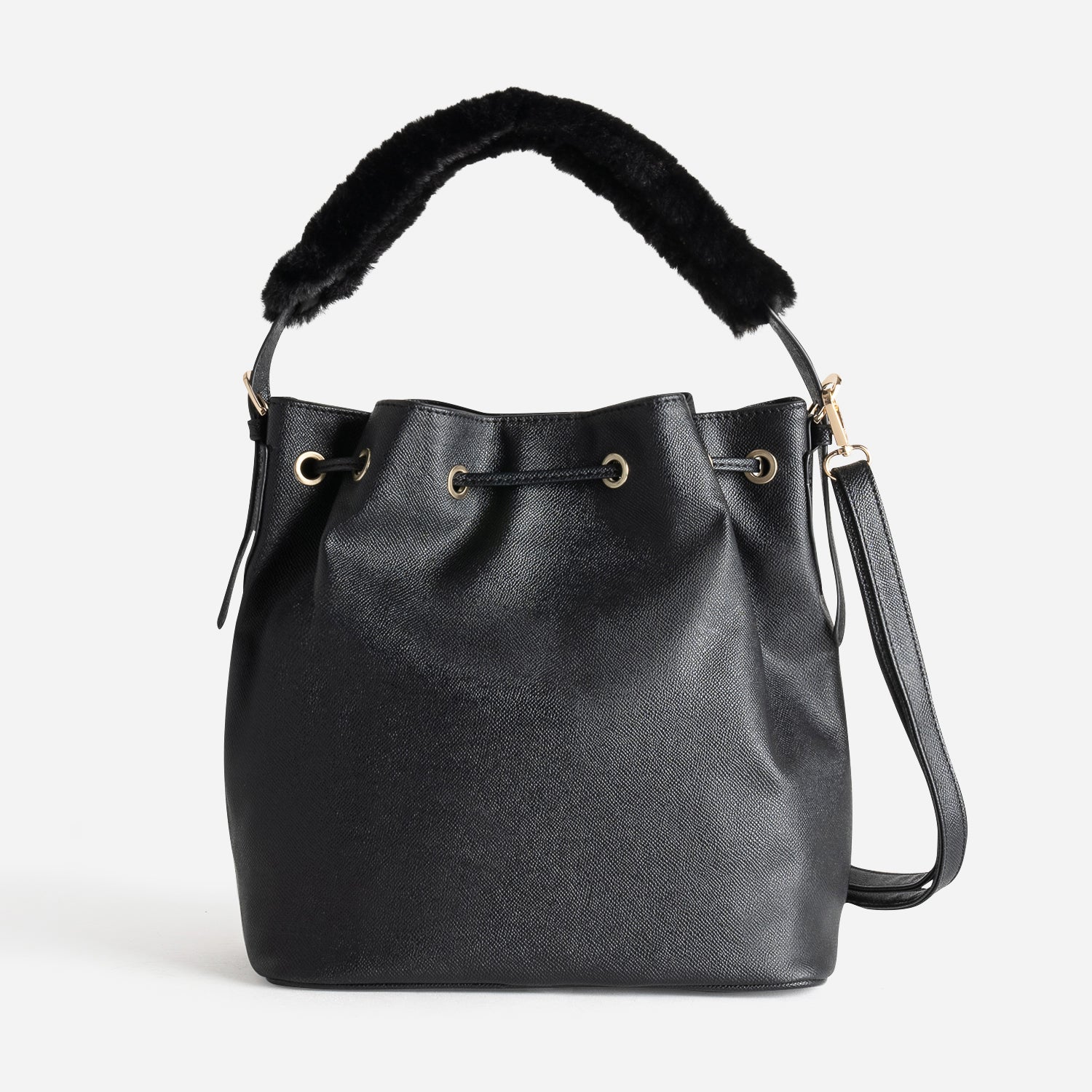 Sac seau noir deux anses amovibles
