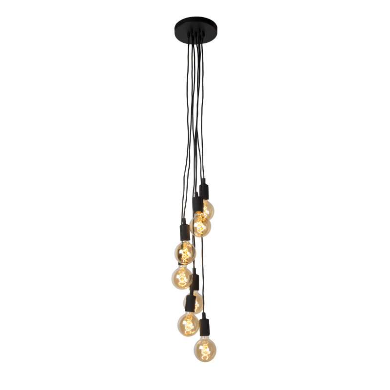 Suspension Fix Multiple dimmable E27 7 x 60 W LUCIDE