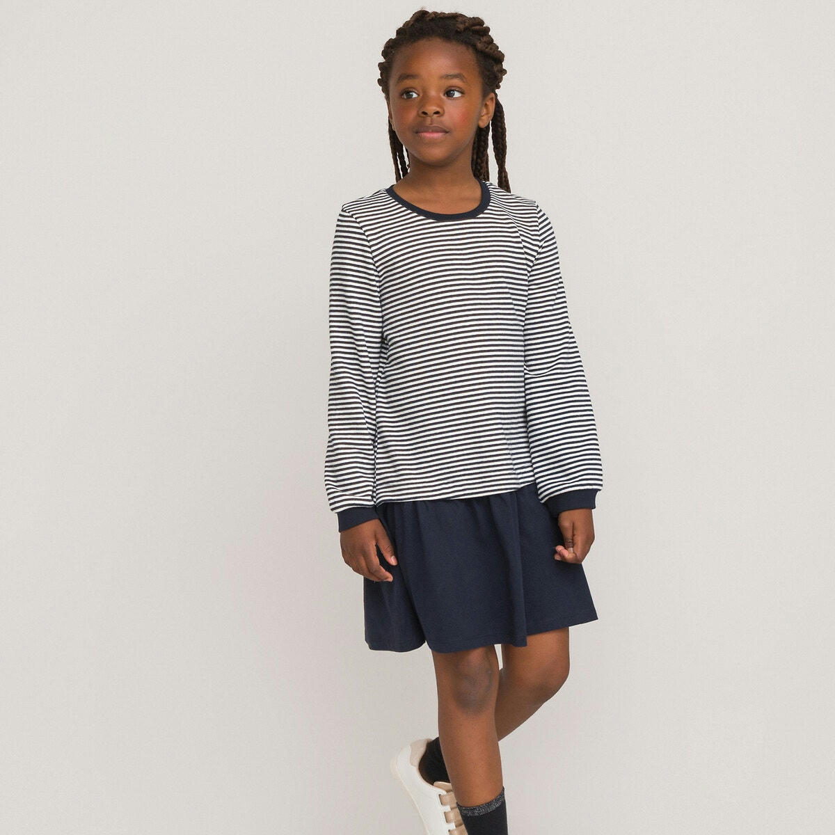 Robe effet 2 en 1, esprit marinère