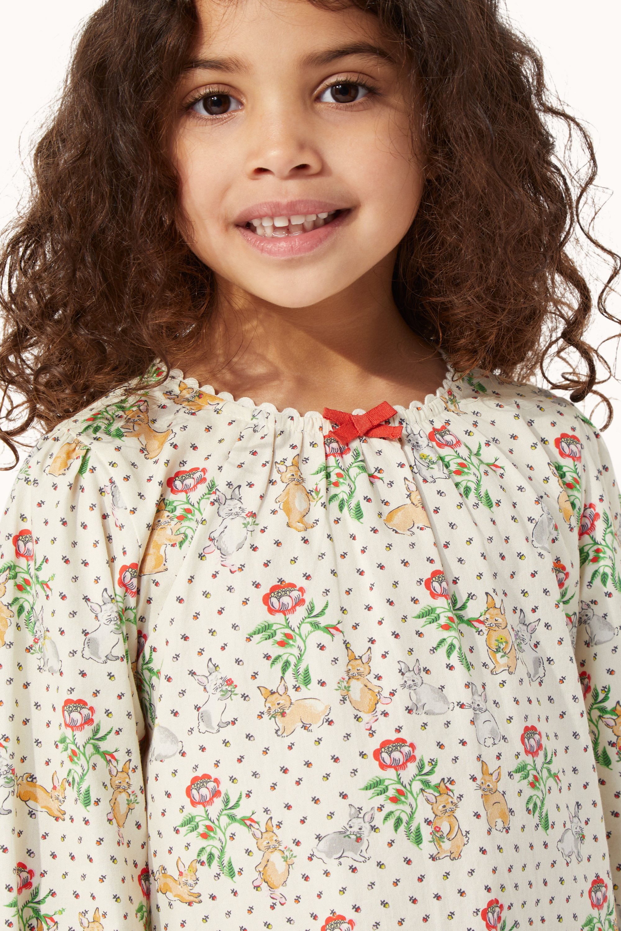 Bunnies Long Sleeve Woven Nightie (2-12 Years)