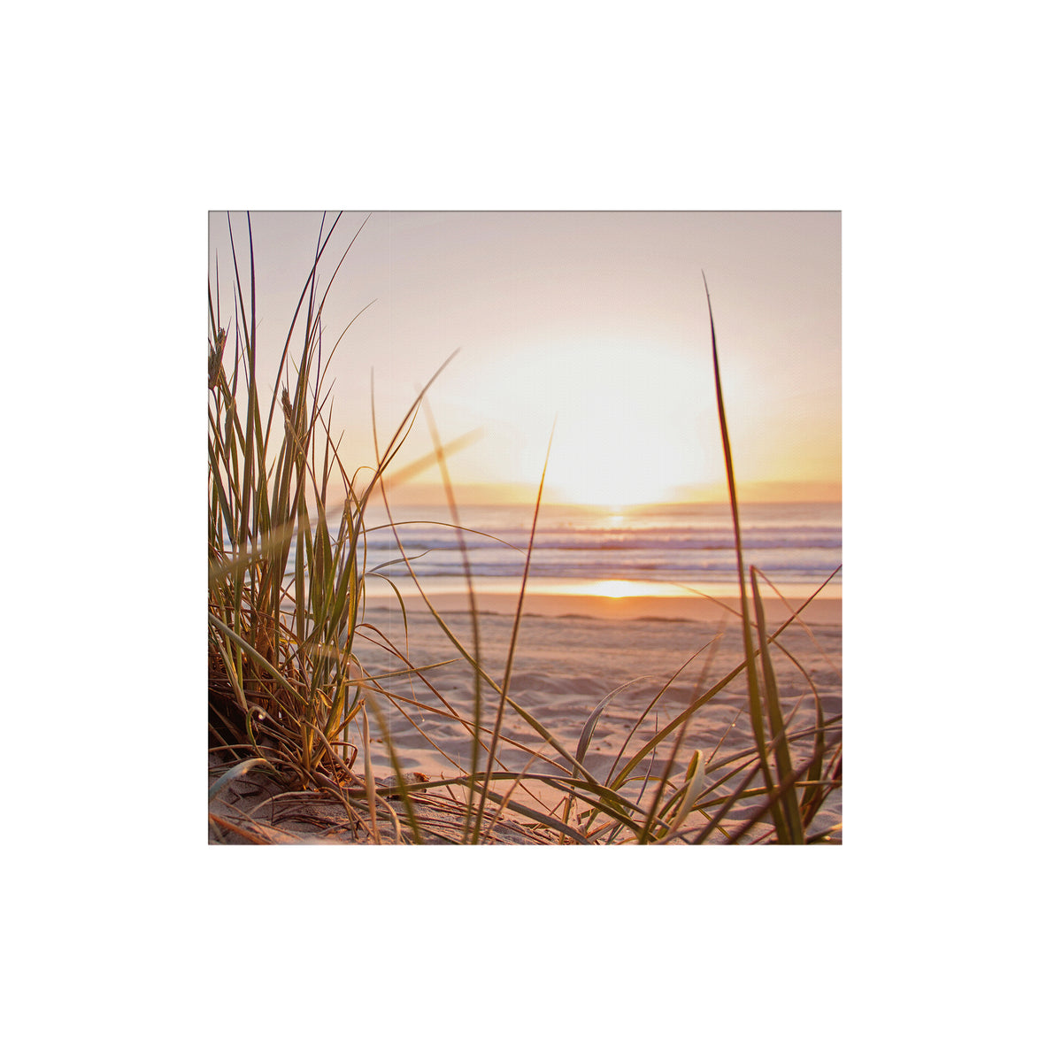 Art for the Home Buitencanvas - Zonsondergang Duinen - 50x50cm