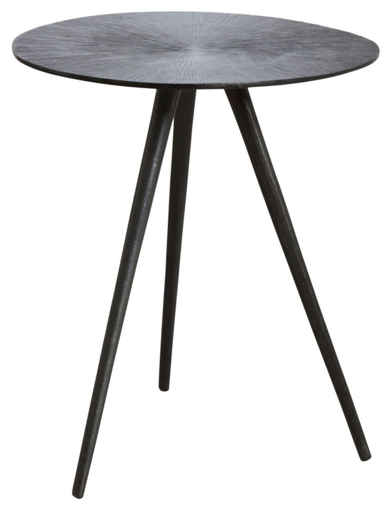 - Table ronde métal zinc antique diamètre 40cm