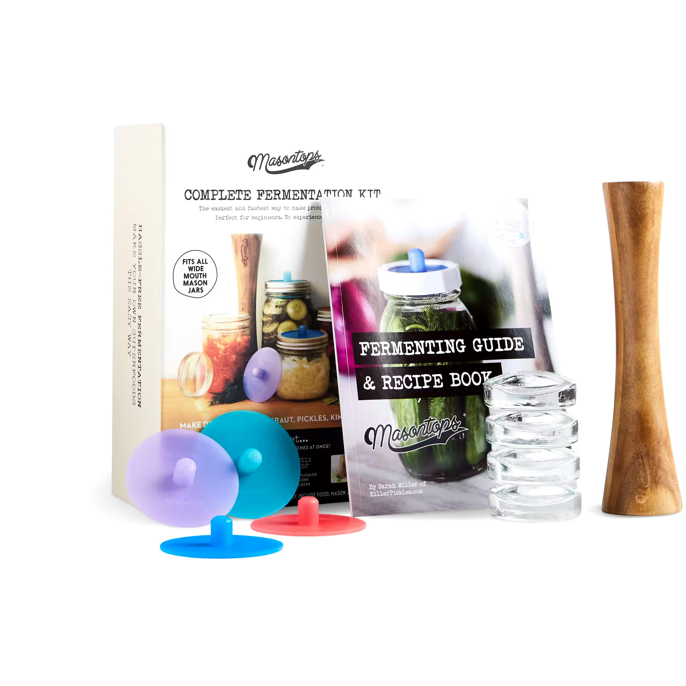 Masontops 9-pc Wide Mouth Complete Fermentation Kit
