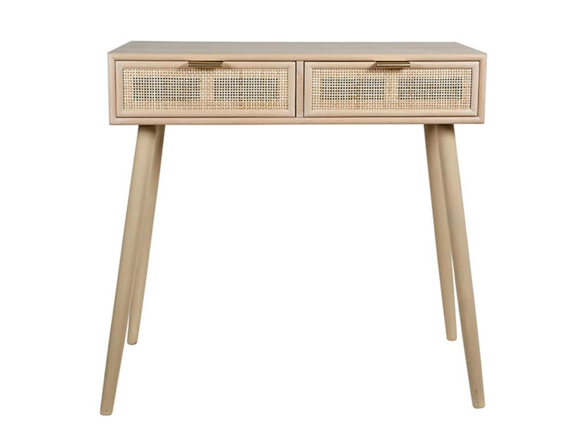 SELMA - Console 2 tiroirs bois