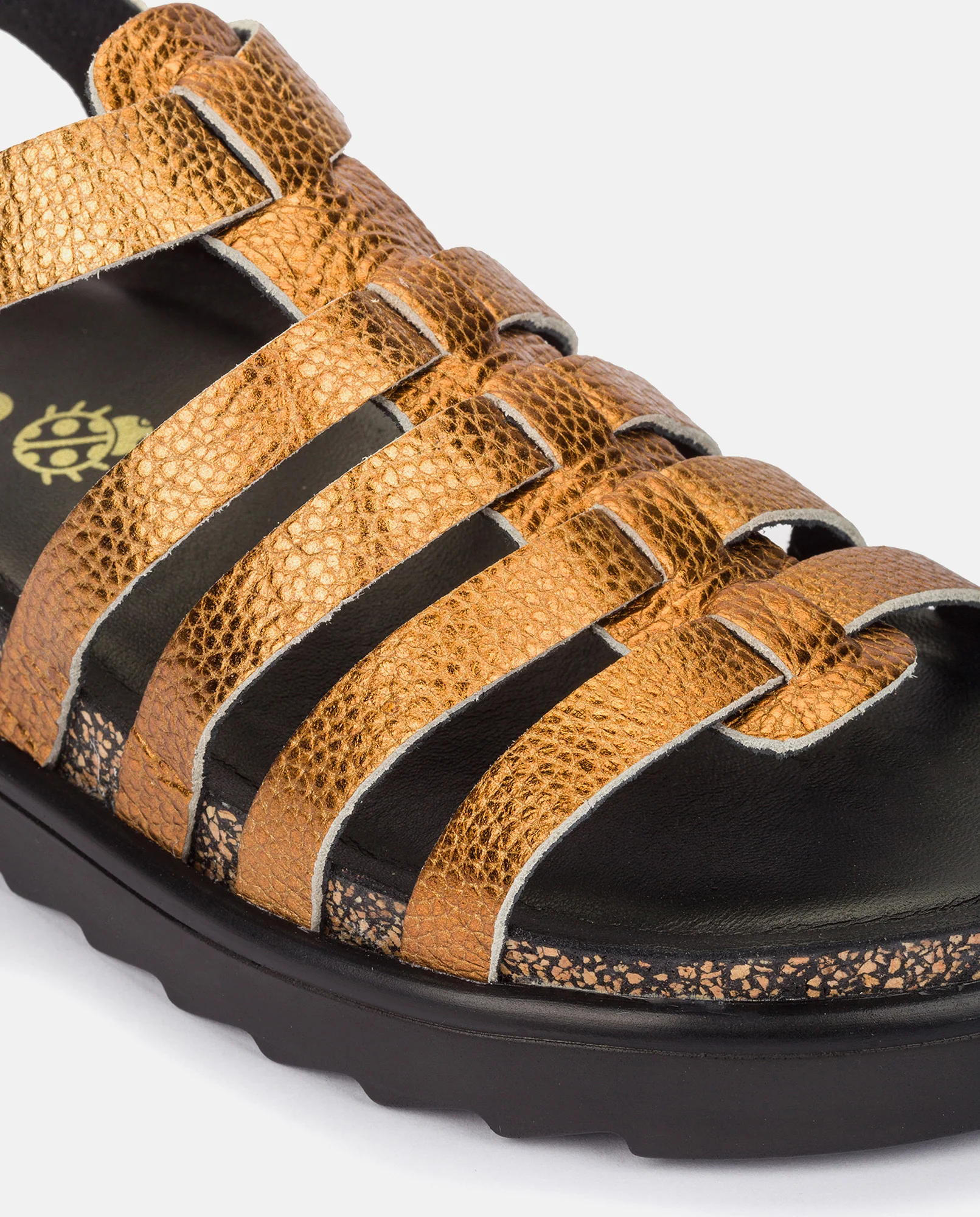 Sandalia plana Tunez 107 marron