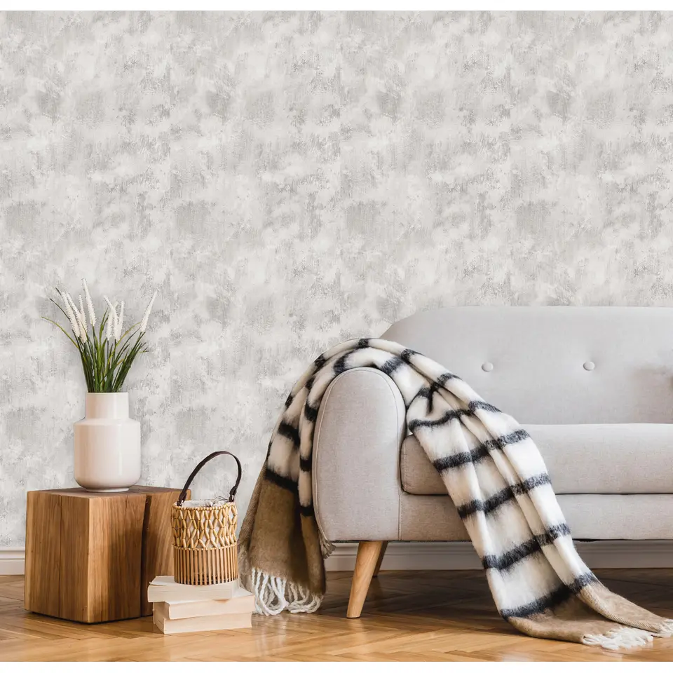 Dutch Wallcoverings - Exposure uni beige - 0,53x10,05m