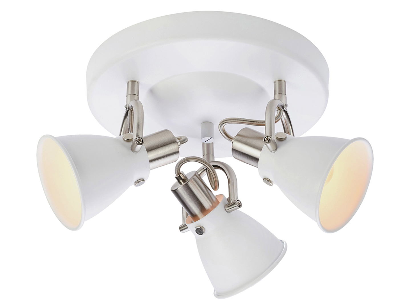 Lampa sufitowa Alton 3-punktowa metalowa biała