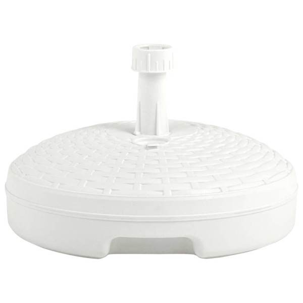 Stojak pod parasol Biały Z tworzywa sztucznego vidaXL