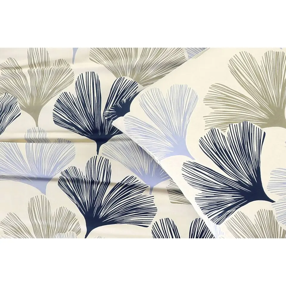 Dekbedovertrek Boaz - wit/blauw - 140x220 cm