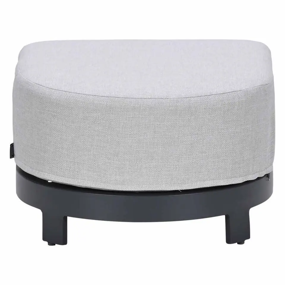 Garden Impressions Malakka chaise voetenbank - donker grijs