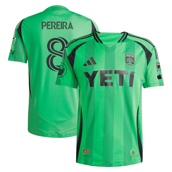Daniel Pereira Austin FC adidas 2025 The Heartbeat Kit Authentic Player Jersey - Green