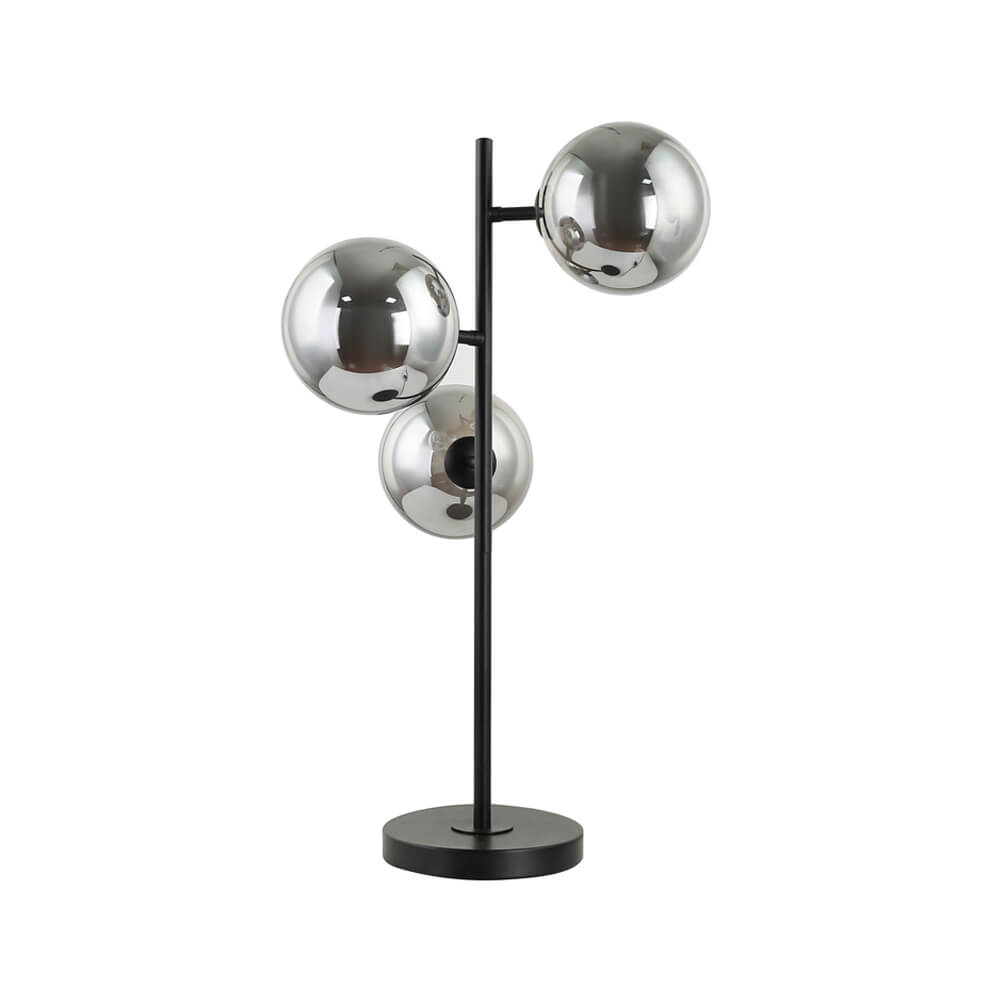 HOME DELUXE VIOLA glazen tafellamp - Rookgrijs