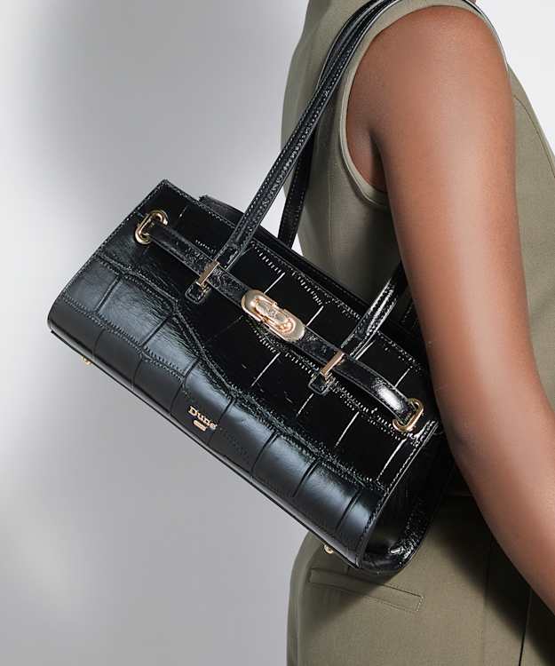 Depend Black - Leather Shoulder Bag