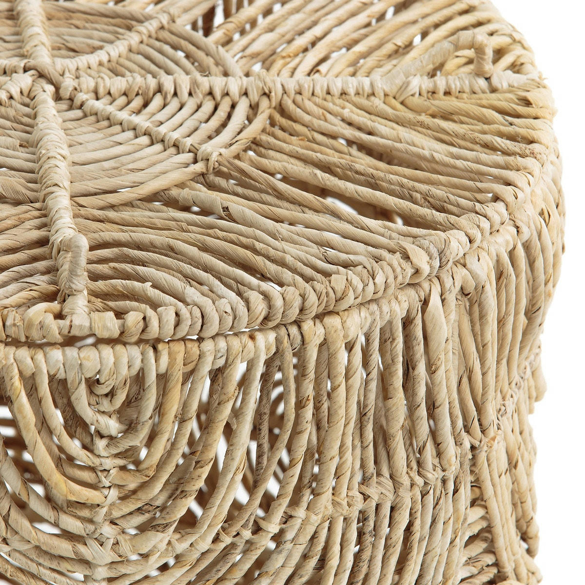 Panier à linge H60 cm abaca tressé, Orphée