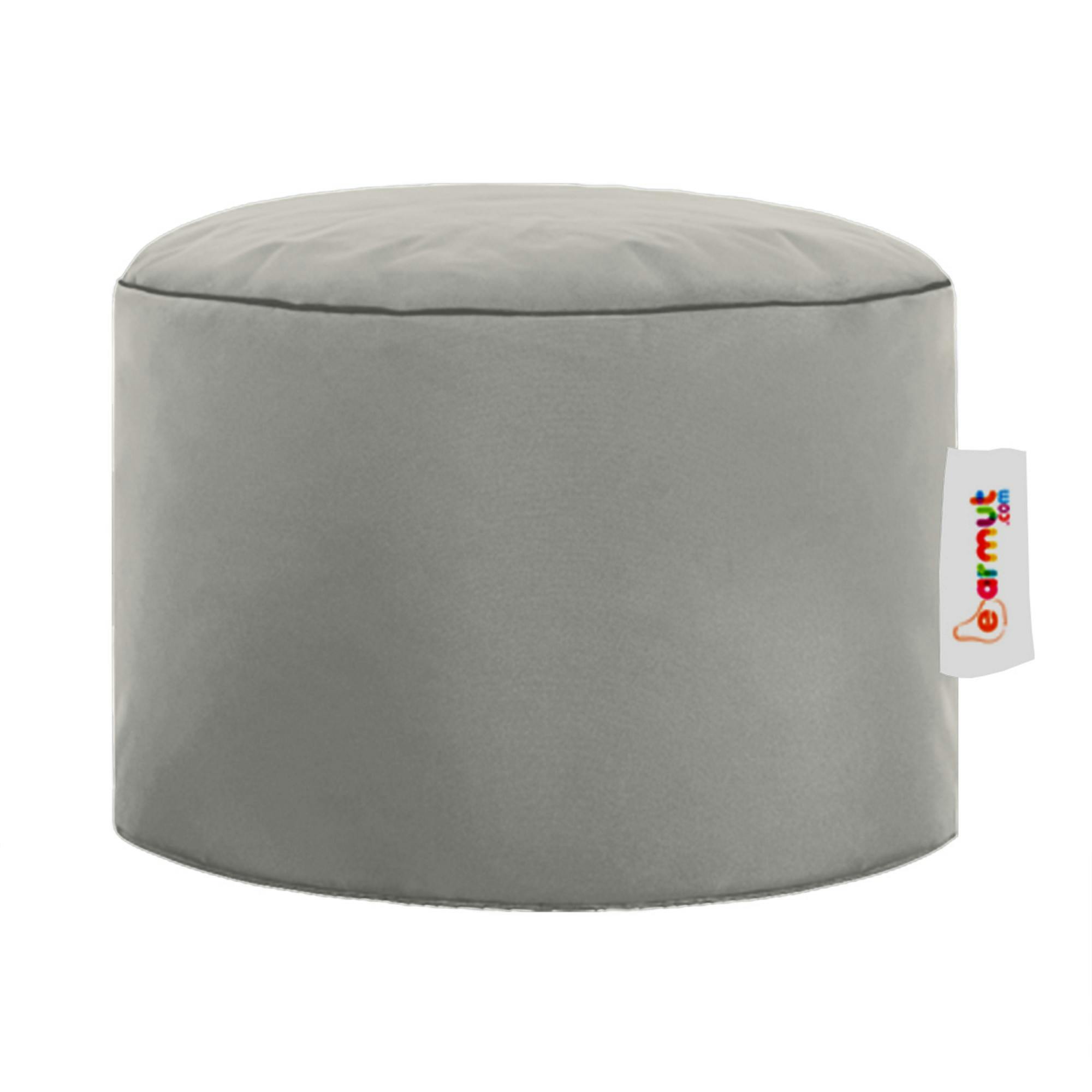 Pouf extérieur imperméable gris - forme ronde ARTA
