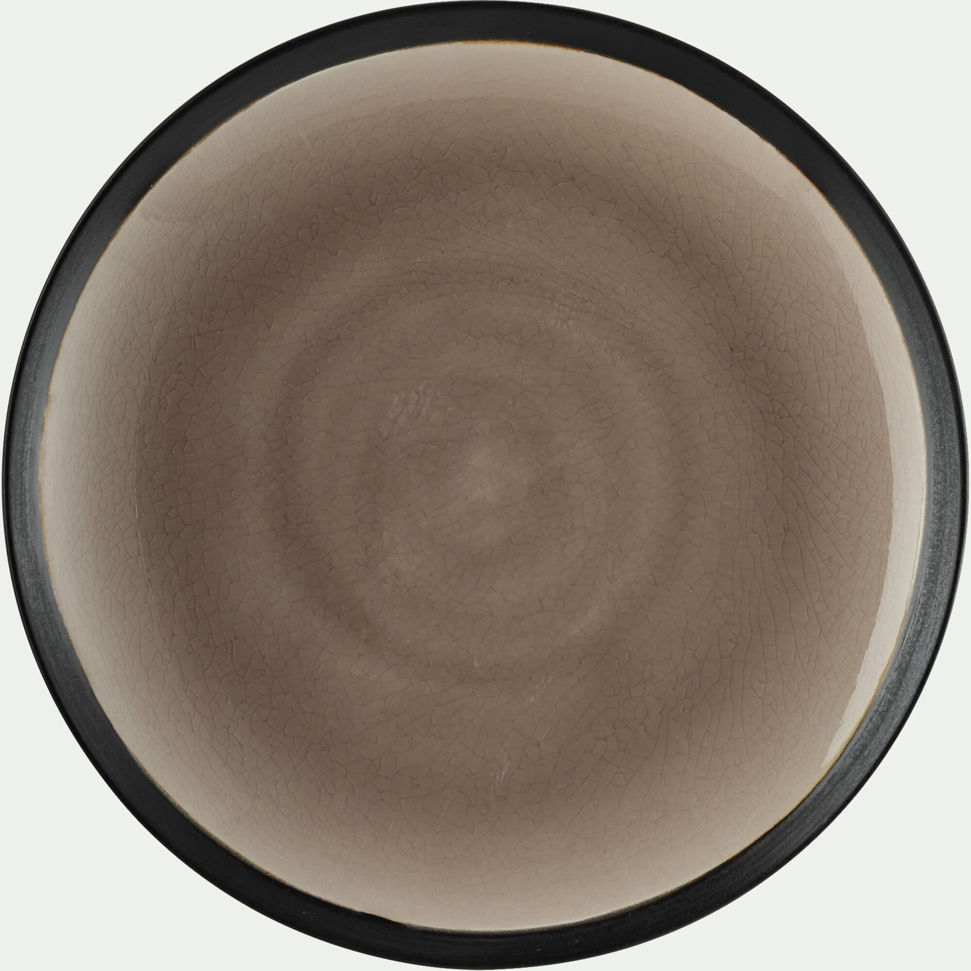 COCO - Assiette plate en grès D27,3cm - noir