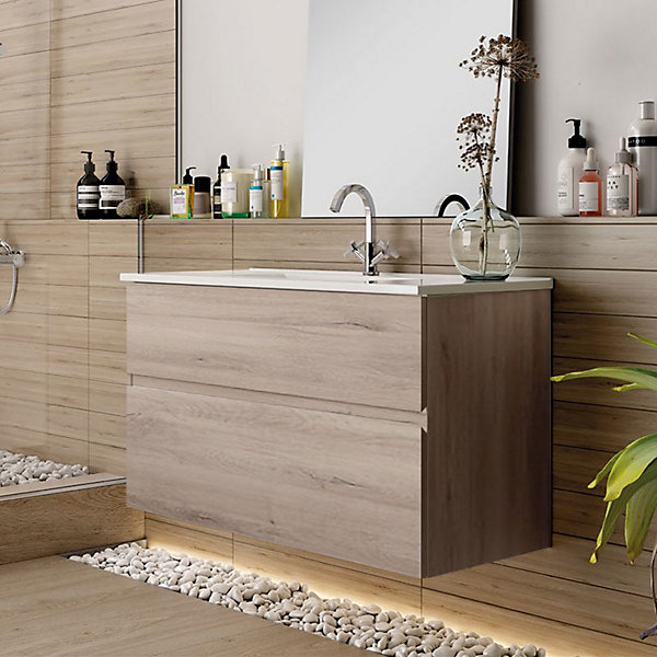 Ensemble Meuble vasque Niza AZ 100cm Iron Aok