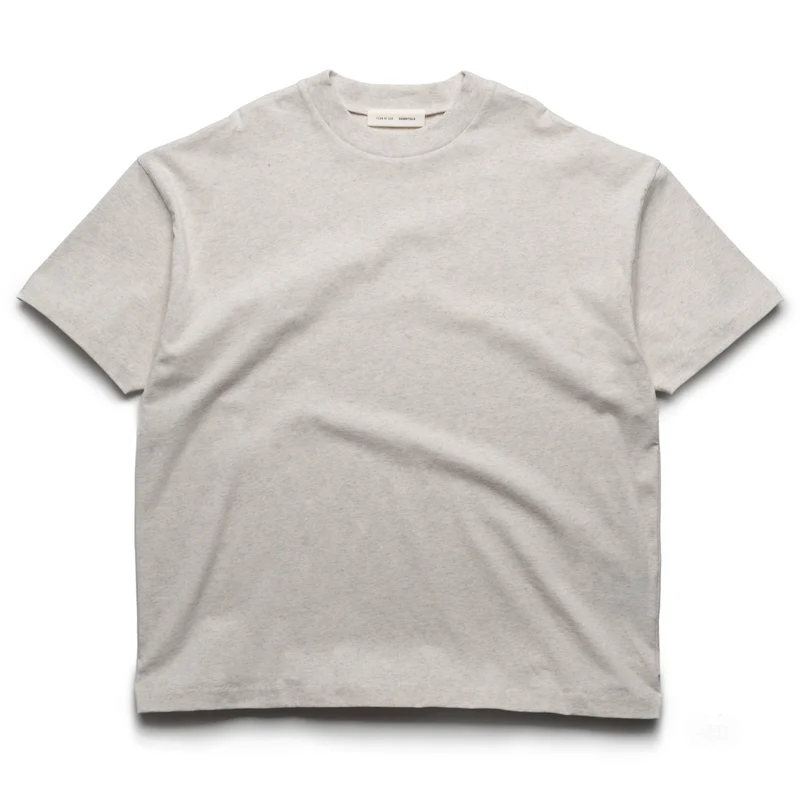 Fear Of God Essentials Classic Tee - Oatmeal Heather